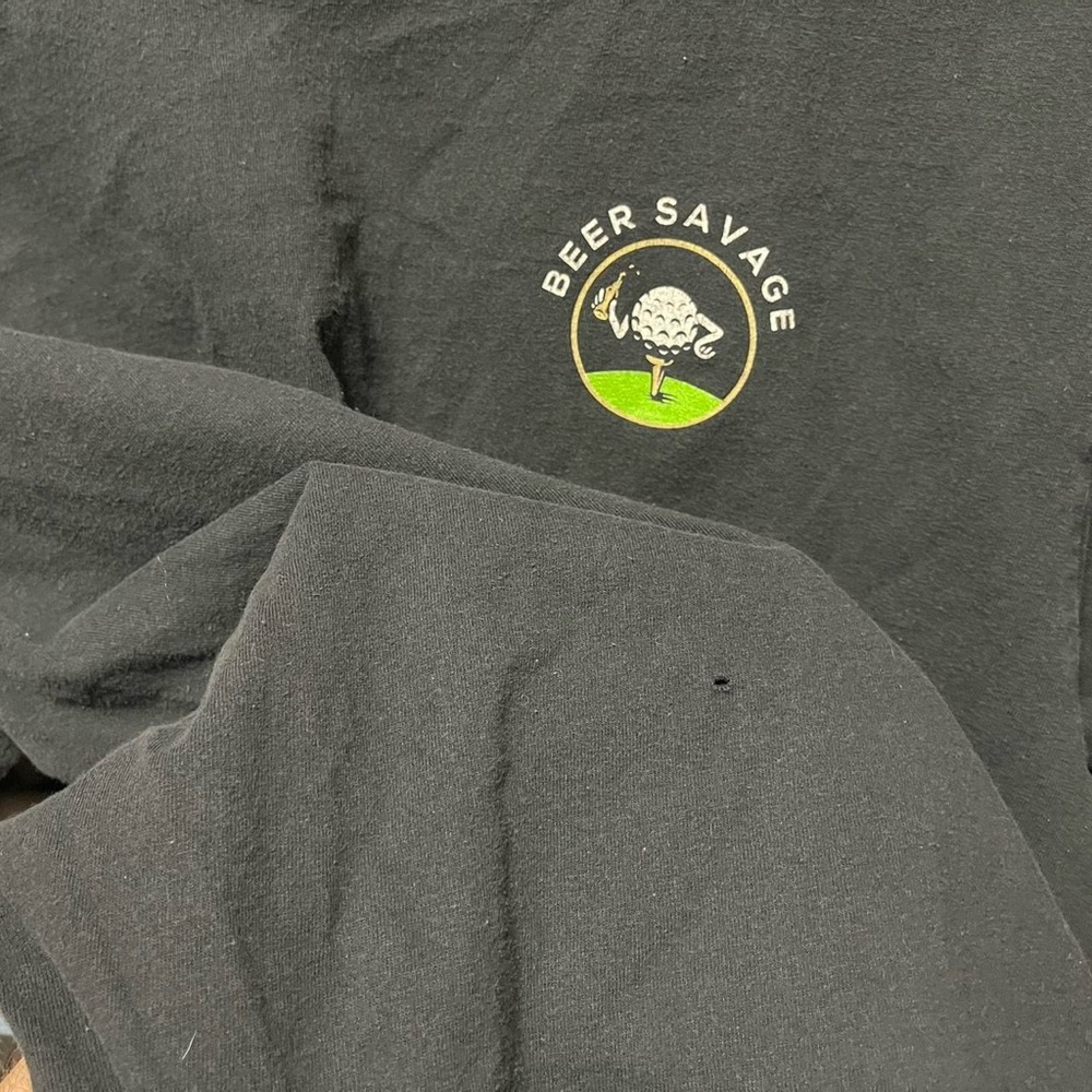 Tee Me Up Another Beer graphic casual drinking sports bar alcohol T-shirt top - Picture 3 of 7